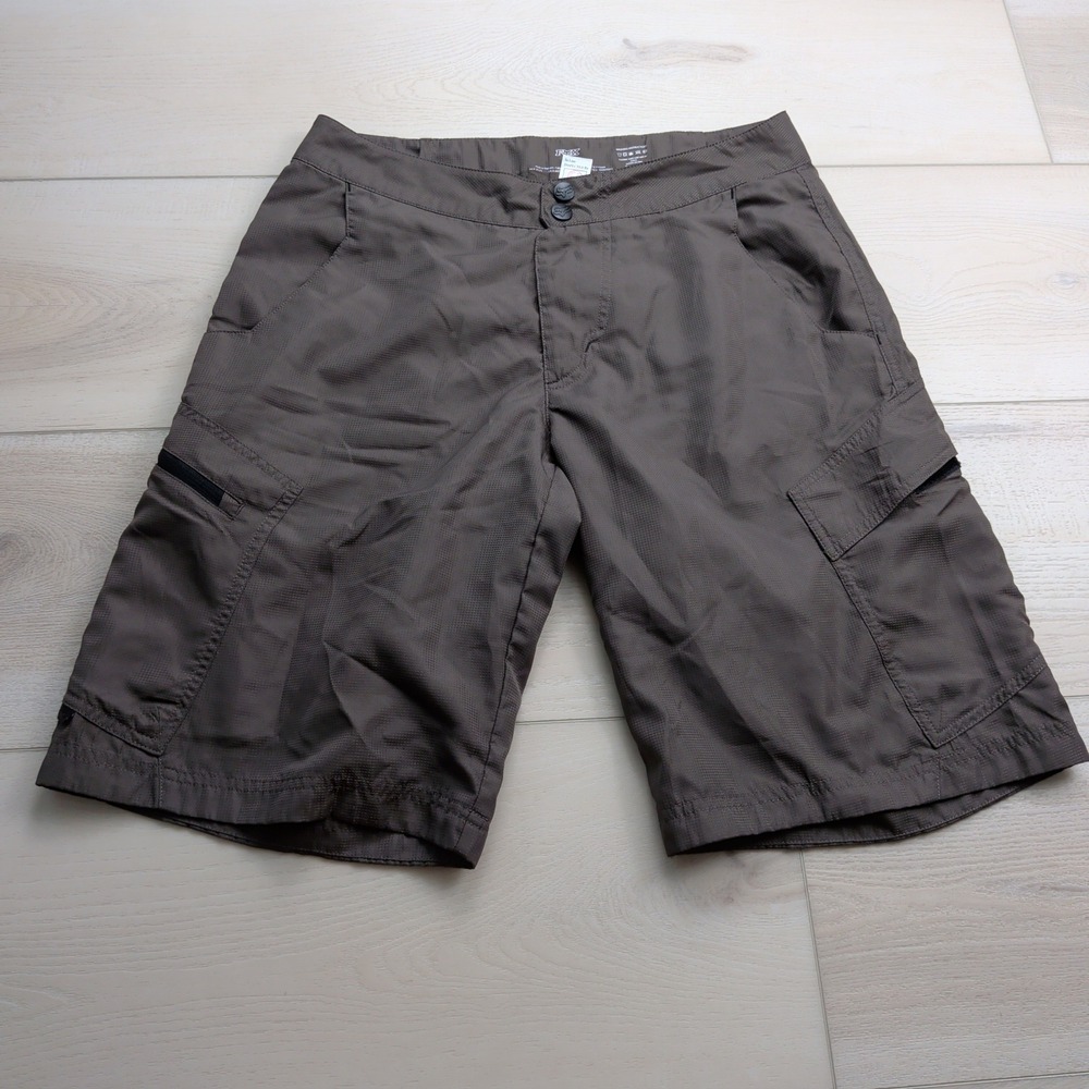 Fox Racing Cargo Shorts Mens 32 Brown Ripstop MTB Cycling Adjustable Waist